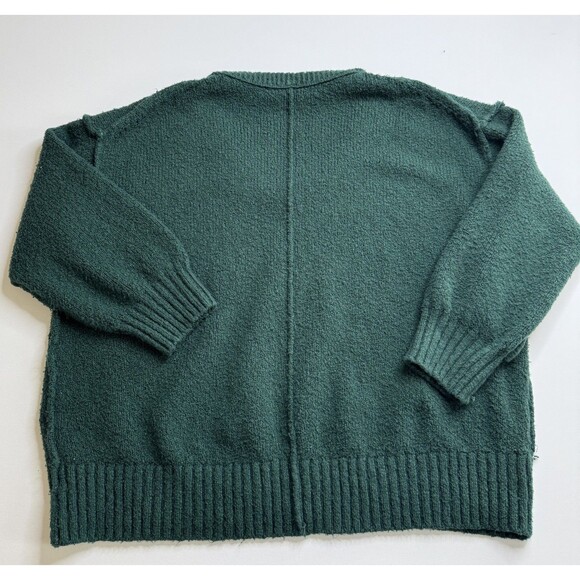 Free People Retro 90s Brookside Slouchy Tunic Sweater Pine Forest Green Large - Picture 7 of 7